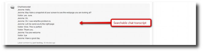  chat transcript for Zendesk